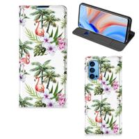 OPPO Reno4 Pro 5G | Hoesje maken | Flamingo Palms