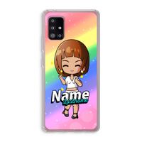 Chibi Maker vrouw: Samsung Galaxy A51 5G Transparant Hoesje