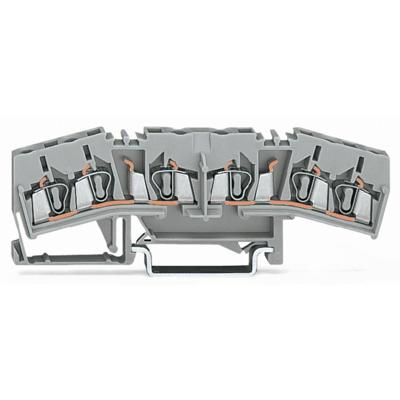 WAGO 280-675 Doorgangsklem 5 mm Spanveer Toewijzing: L Grijs 50 stuk(s)