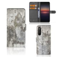 Sony Xperia 1 II | Bookcase | Beton Print | Portemonnee hoesje