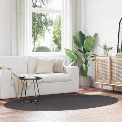 Tapijt HUARTE Antraciet 160 x 230 cm Polyester