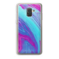 Zweverige regenboog: Samsung Galaxy A8 (2018) Transparant Hoesje