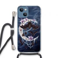 Vleermuizen Maan: iPhone 13 mini Transparant Hoesje met koord