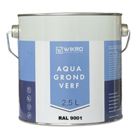 Wikro Aqua Grondverf - Zwart - 2,5ltr