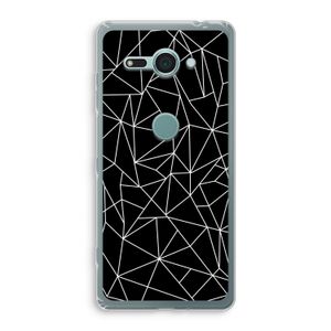 Geometrische lijnen wit: Sony Xperia XZ2 Compact Transparant Hoesje