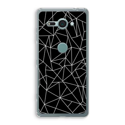 Geometrische lijnen wit: Sony Xperia XZ2 Compact Transparant Hoesje