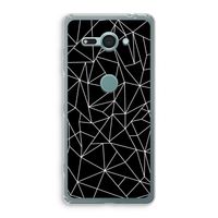 Geometrische lijnen wit: Sony Xperia XZ2 Compact Transparant Hoesje Geometrische lijnen wit: Sony Xperia XZ2 Compact Transparant Hoesje
