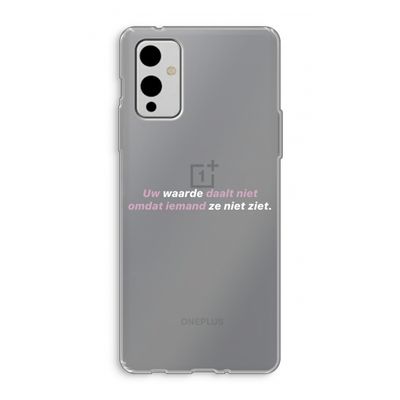 uw waarde daalt niet: OnePlus 9 Transparant Hoesje