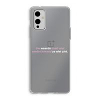 uw waarde daalt niet: OnePlus 9 Transparant Hoesje uw waarde daalt niet: OnePlus 9 Transparant Hoesje