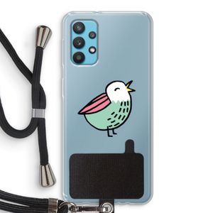 Birdy: Samsung Galaxy A32 4G Transparant Hoesje met koord