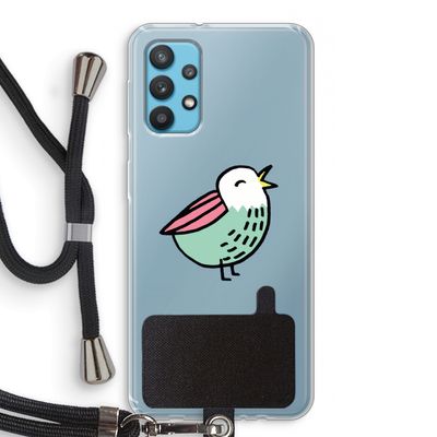 Birdy: Samsung Galaxy A32 4G Transparant Hoesje met koord