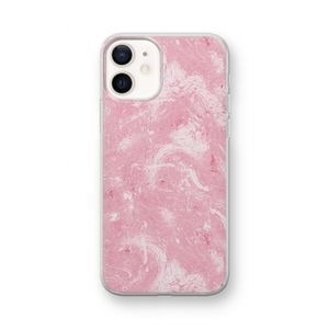 Abstract Painting Pink: iPhone 12 mini Transparant Hoesje