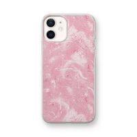 Abstract Painting Pink: iPhone 12 mini Transparant Hoesje