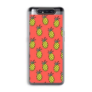 Ananas: Samsung Galaxy A80 Transparant Hoesje