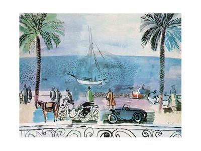 Kunstdruk Raoul Dufy - Promenade a Nice 80x60cm