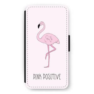 Pink positive: iPhone 11 Flip Hoesje