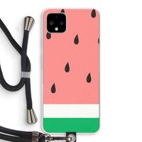 Watermeloen: Pixel 4 XL Transparant Hoesje met koord