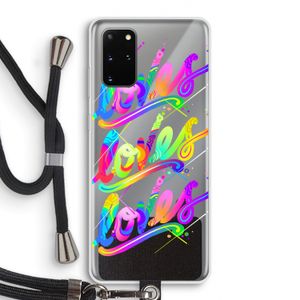 Loves: Samsung Galaxy S20 Plus Transparant Hoesje met koord