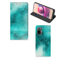 Bookcase Xiaomi Redmi Note 10 4G | 10S | Poco M5s Painting Blue - thumbnail