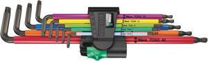 Wera 967/9 TXXL Multicolour BlackLaser TORX® Stiftsleutelset lang 9-delig - 05024480001