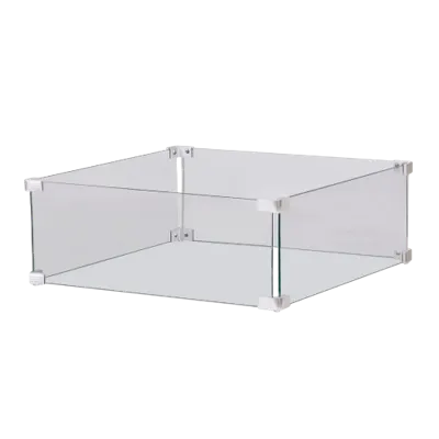 Happy Cocooning Glas Set Vierkant 56x56 cm | Happy Cocooning | Accessoires voor buitenhaarden op gas | Doorzichtig Happy Cocooning Glas Set Vierkant 56x56 cm | Happy Cocooning | Accessoires voor buitenhaarden op gas | Doorzichtig