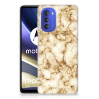 Motorola Moto G51 5G | TPU | Siliconen hoesje | Marmer Goud