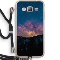Travel to space: Samsung Galaxy J3 (2016) Transparant Hoesje met koord