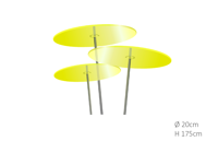 3 stuks! Zonnevangers Citroen geel groot 175x20 cm Cazador Del Sol - Cazador del sol