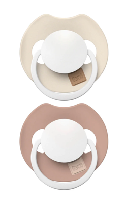 Difrax LOVI Fopspeen Dynamisch 0-6 m Prime Glow Ivory Blush