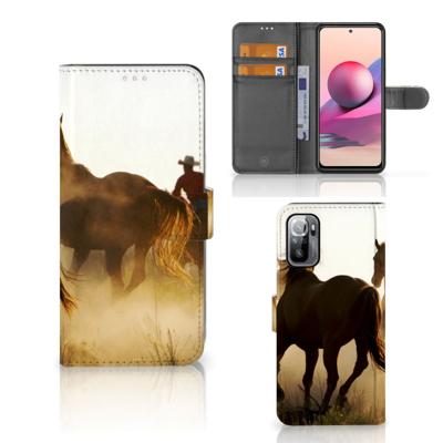 Xiaomi Redmi Note 10/10T 5G | Poco M3 Pro | Telefoonhoesje | Met pasjeshouder | Design Cowboy