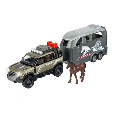 Majorette land rover met paardentrailer