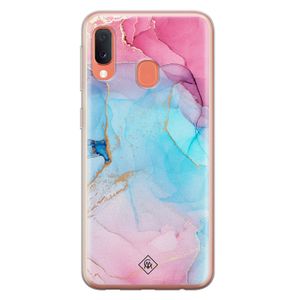 Samsung Galaxy A20e siliconen hoesje - Marble colorbomb