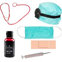 Dokter/chirurg ziekenhuis verkleed set - accessoires 8-delig - kunststof