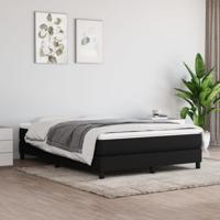 Boxspring bed stof zwart 140x190 cm