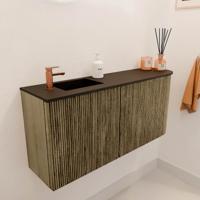 Toiletmeubel Mondiaz Joya | 91.6 cm | Meubelkleur Dusk | Faye wastafel Urban Links | 1 kraangat