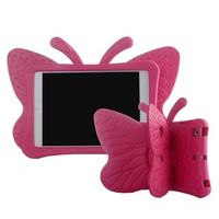 iPad Mini 2, iPad Mini 3 3D Schokbestendig Hoesje voor Kinderen - Vlinder - Felroze - thumbnail