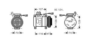 Verdamper Compressor Iveco 2800K077
