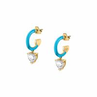 Dames oorbellen Chiara Ferragni J19AVI12 Roestvrij staal 2 cm - thumbnail