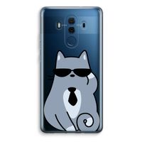 Cool cat: Huawei Mate 10 Pro Transparant Hoesje