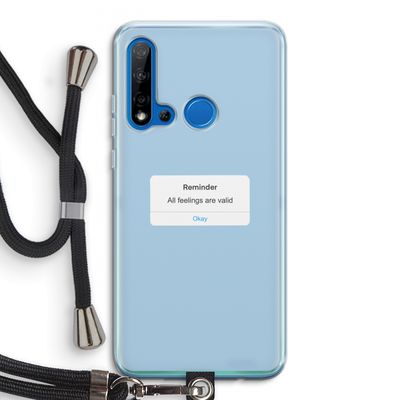 Reminder: Huawei P20 Lite (2019) Transparant Hoesje met koord