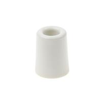 Deurbuffer / deurstopper van rubber - wit - 50 x 30 mm - deurstop met schroef bevestiging