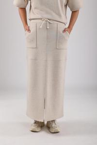 Nukus Maartje Skirt Lurex | Sand/Gold