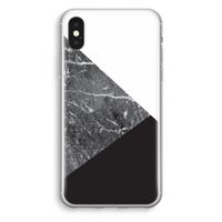 Combinatie marmer: iPhone X Transparant Hoesje