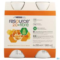 Resource 2.0 Fibre Abrikoos 4x200ml
