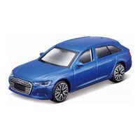 Modelauto Audi A6 Avant blauw schaal 1:43/11 x 4 x 3 cm   -