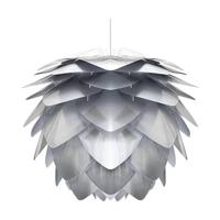 Umage Silvia Medium hanglamp brushed steel - met koordset wit - Ø 50 - thumbnail