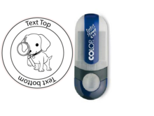 Cacher-Dog, stempel met tekst rond Ø 25mm (Nr. 50)