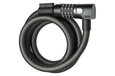 AXA Resolute C15-180 Kabelslot Combinatie - Zwart
