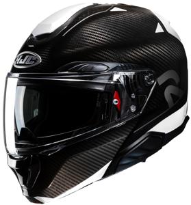 HJC RPHA-91 Carbon Noela, Systeemhelm, Zwart Wit