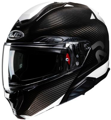 HJC RPHA-91 Carbon Noela, Systeemhelm, Zwart Wit
